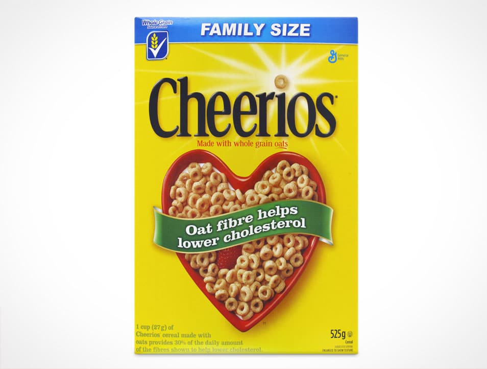 Cereal Box Front View Mockup