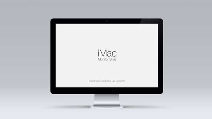 Cinema Display PSD Mockup