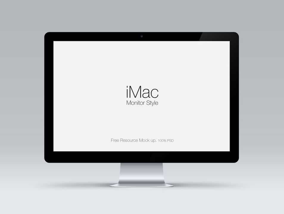Cinema Display PSD Mockup
