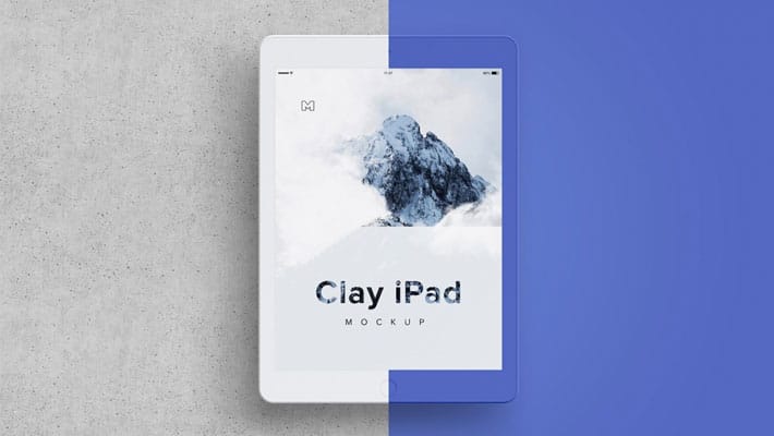 Clay iPad 9.7 Mockup