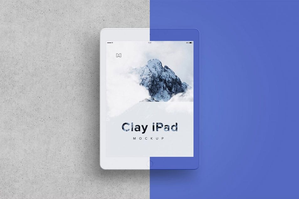 Clay iPad 9.7 Mockup