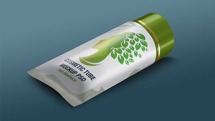 Cosmetic Tube Mockup Free PSD