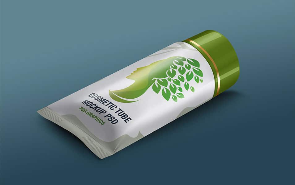 Cosmetic Tube Mockup Free PSD