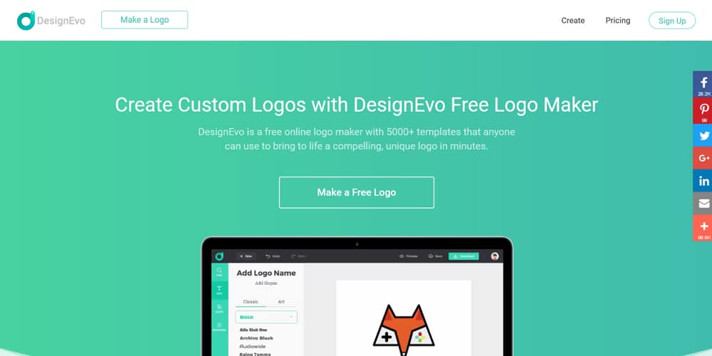 Best Logo Makers(Online & Offline) 17 DesignEvo Logo Maker
