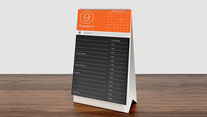 Desk Calendar MockUp