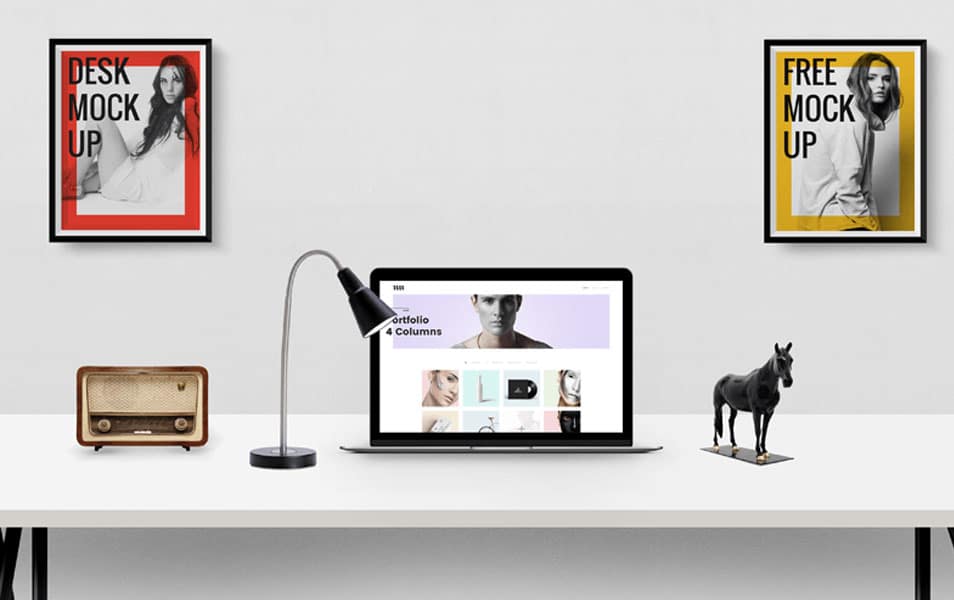 Desk Presentation Mockup PSD