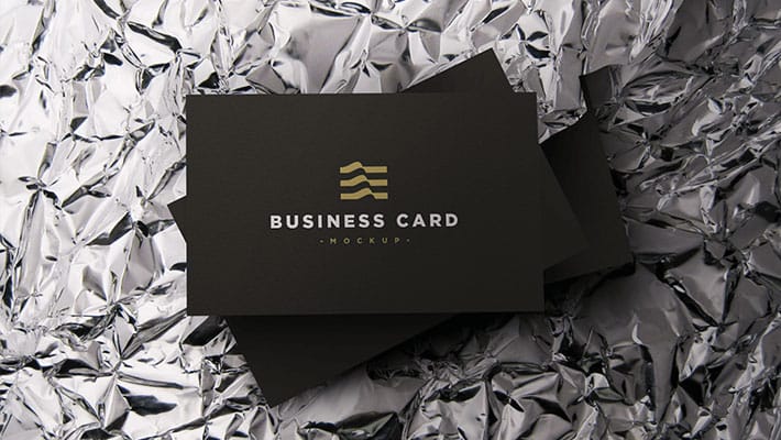 Elegant Business Card Mockup PSD
