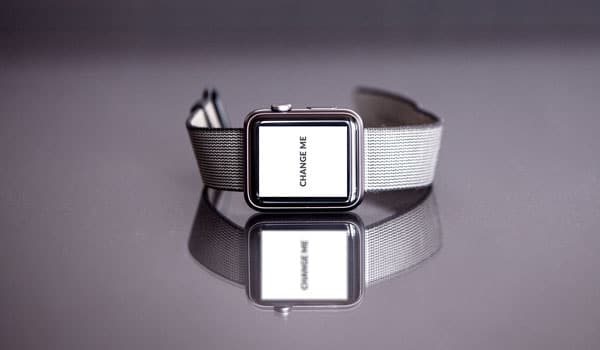 FREE PSD iWatch Reflection Mockup