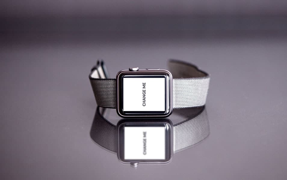FREE PSD iWatch Reflection Mockup