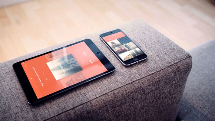 FREE iPad + iPhone Photorealistic PSD Mockup