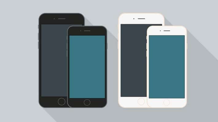 Flat Style iPhone 6 Mockups