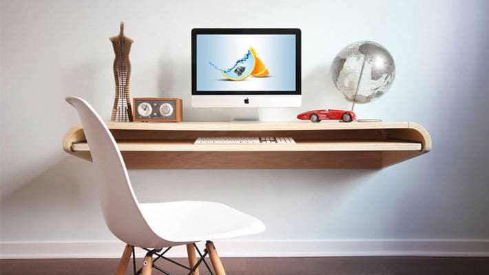 Floating Desk Mockup