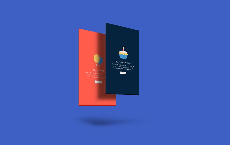 Floating Screen Mockup PSD