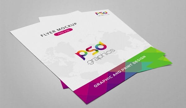 Flyer Mockup Free PSD Graphics