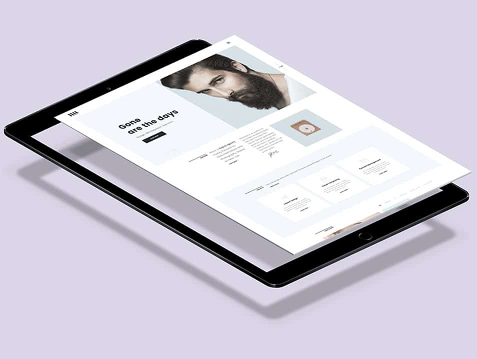 Flying iPad Pro Mockup