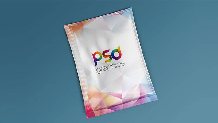 Foil Sachet Packaging Mockup Free PSD