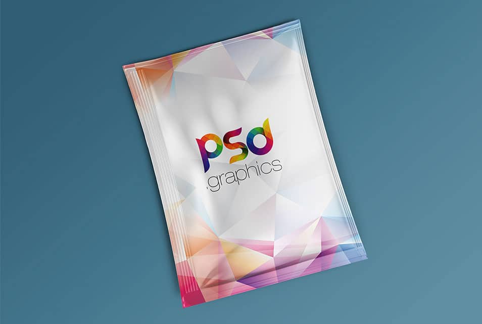 Foil Sachet Packaging Mockup Free PSD