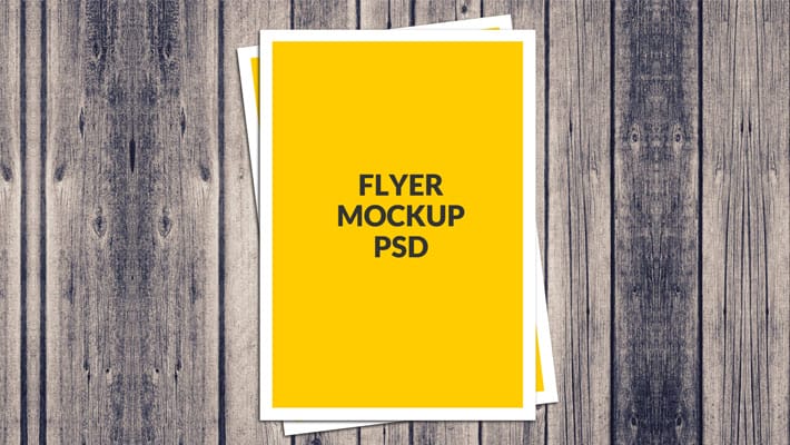 Free A4 Poster Flyer Mockup PSD