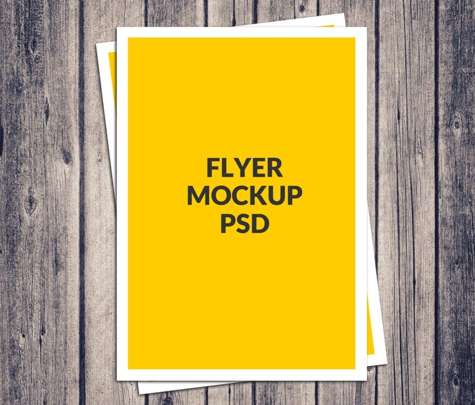 Free A4 Poster Flyer Mockup PSD