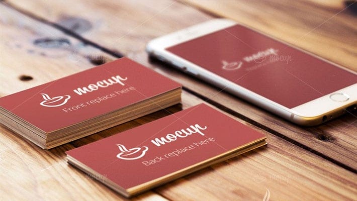 Free Business Card & iPhone 6 Mockup