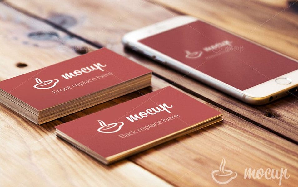 Free Business Card  & iPhone 6 Mockup