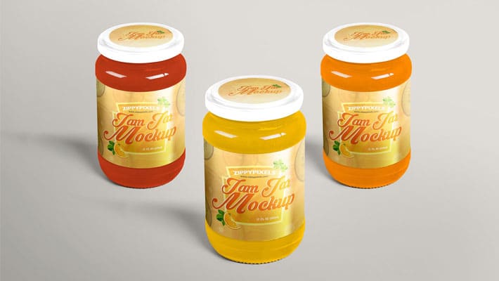 Free Delightful Jam Jar Mockup