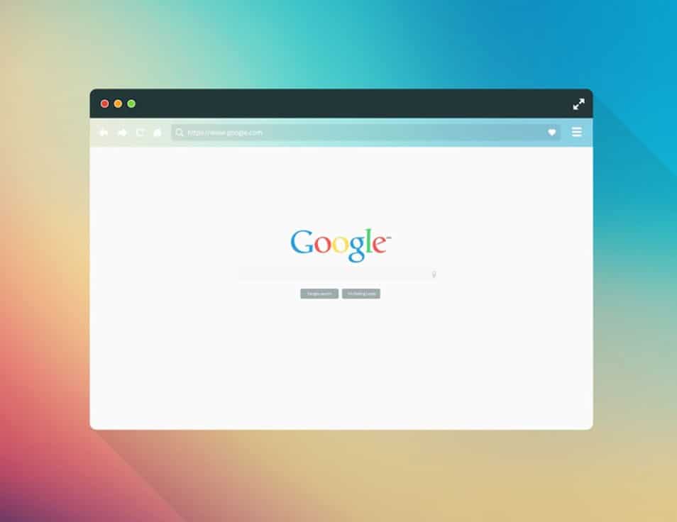 Free Flat Browser Mockup