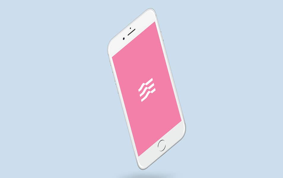 Free Flying iPhone Zero Gravity Mockup