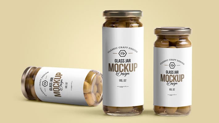 Free Glass Jar Mockup