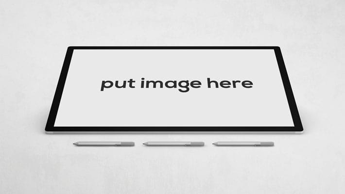 Free Graphic Screen Tablet Mockup PSD