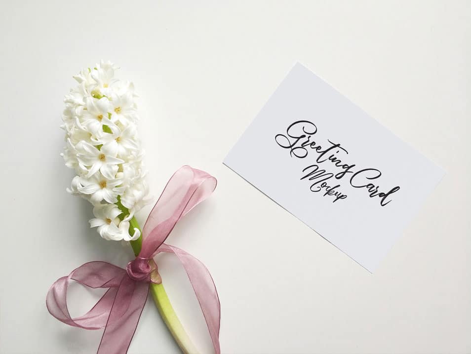 Free Greeting Card Mockup PSD