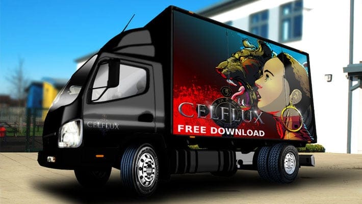 Free Lorry Truck Mockup