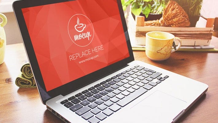 Free Macbook Pro PSD Mockup Creative