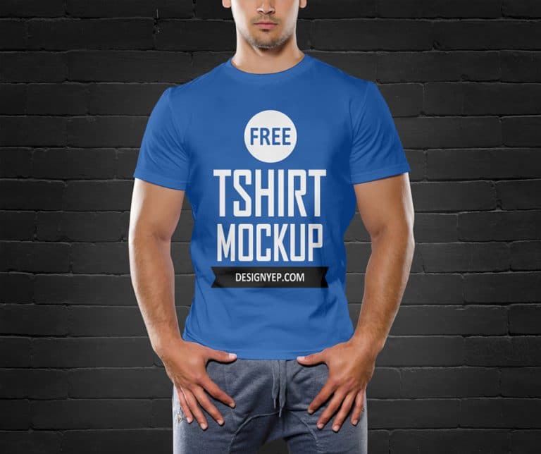 Free Men T Shirt Mockup PSD » CSS Author