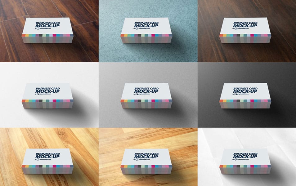 Free PSD Business Card Mockup