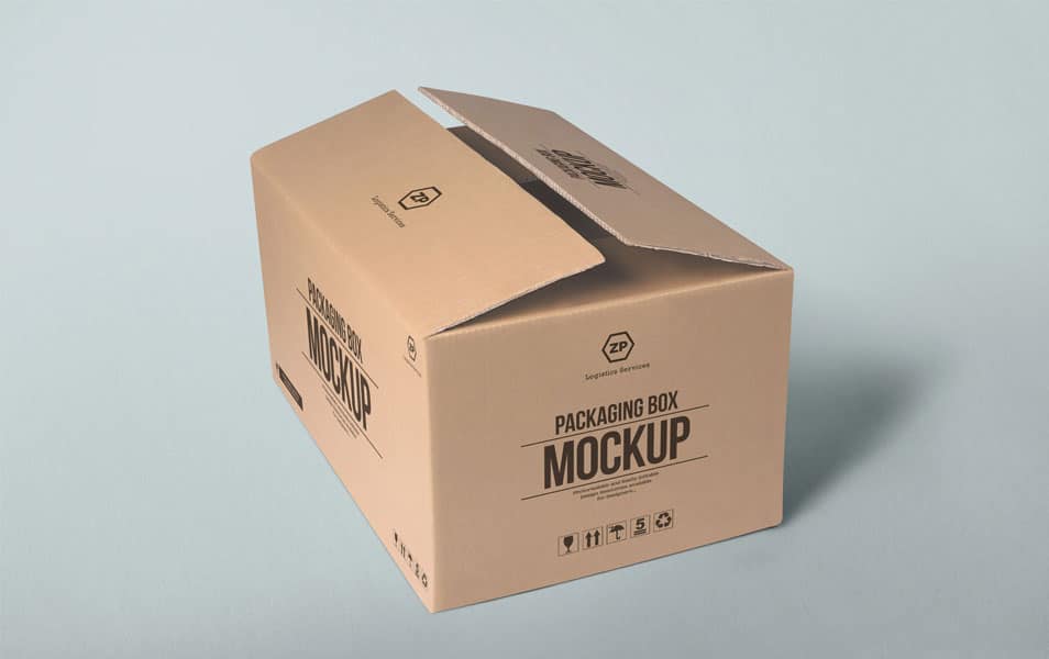 Free Packaging Box Mockup