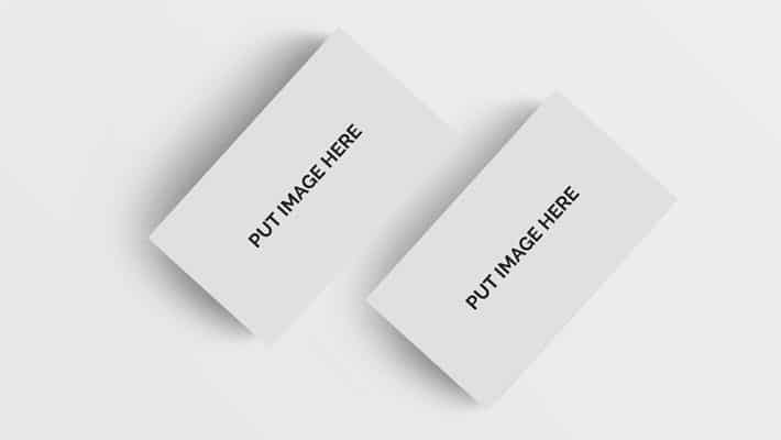 Free Realistic Business Card Mockups PSD