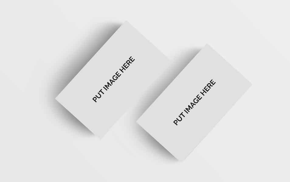 Free Realistic Business Card Mockups PSD