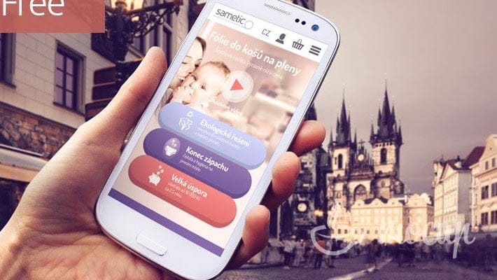 Free Samsung Galaxy S3 Mockup in historical city