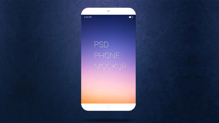 Free Smartphone PSD Mockup