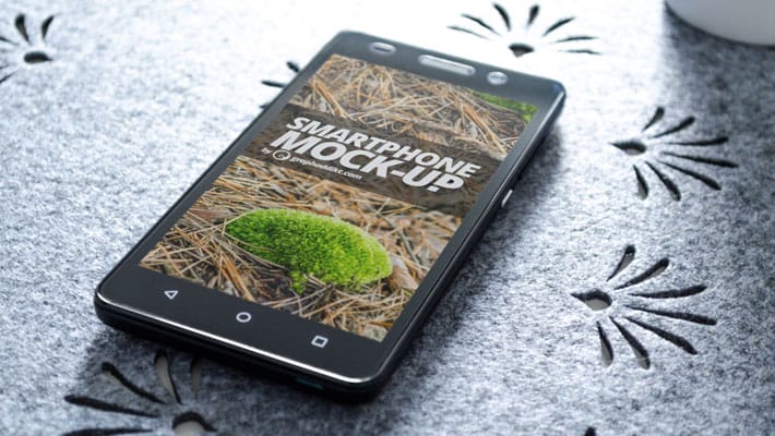 Free Smartphone PSD Mockup