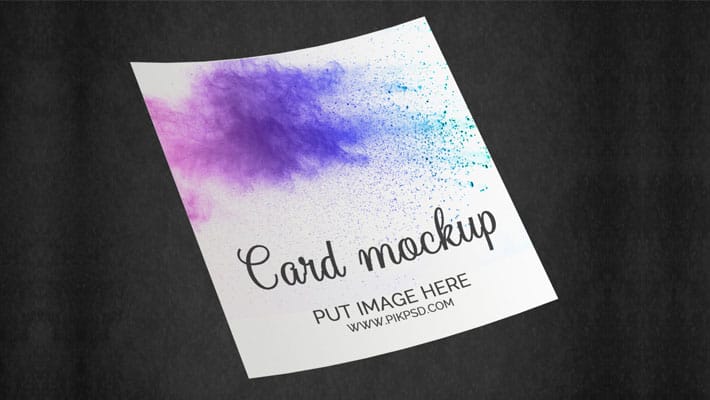 Free Square Paper Flyer Poster Mockup