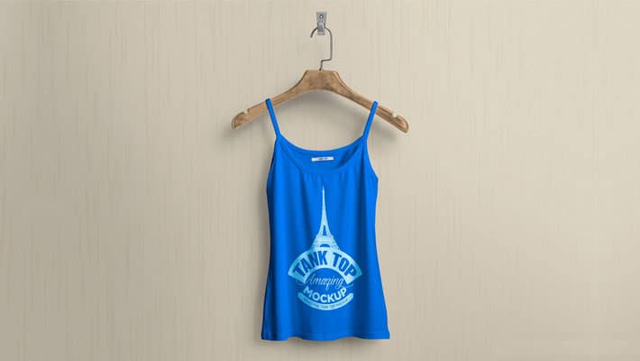 Free Women’s Tank Top Mockup PSD