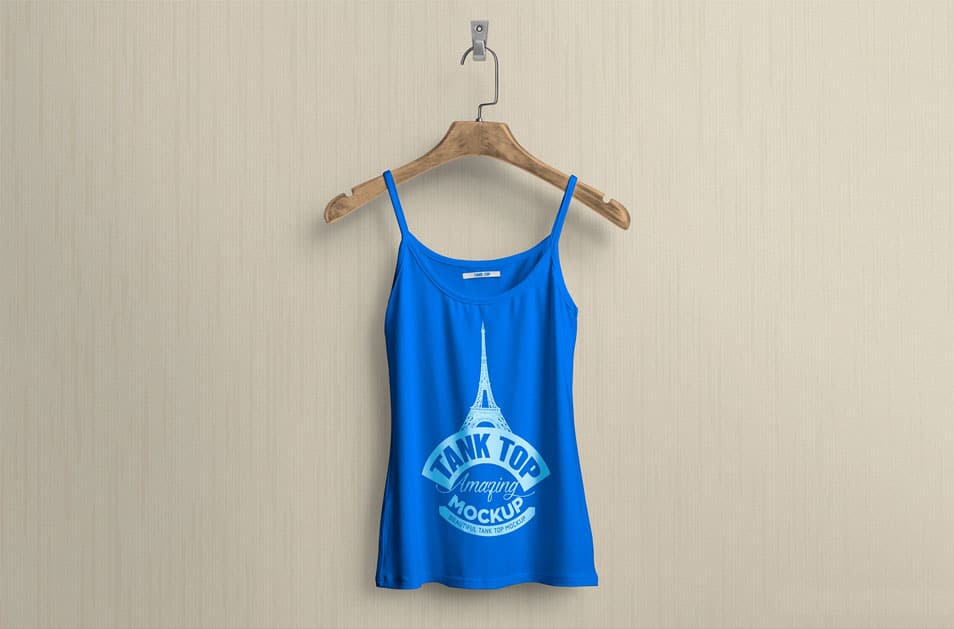 Free Women’s Tank Top Mockup PSD
