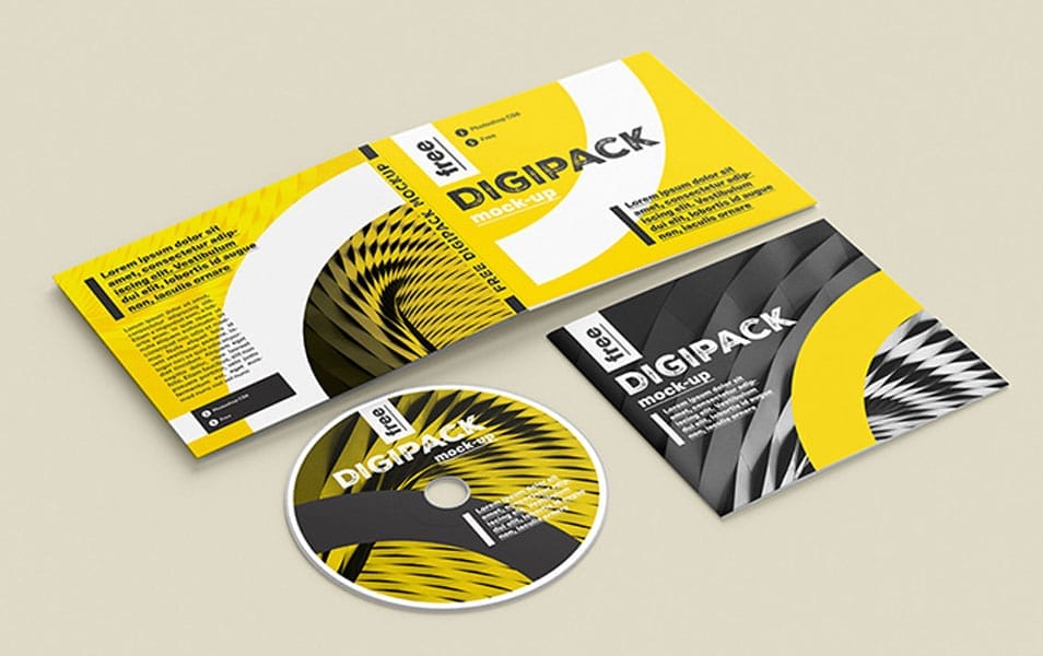 Free digipack mockup