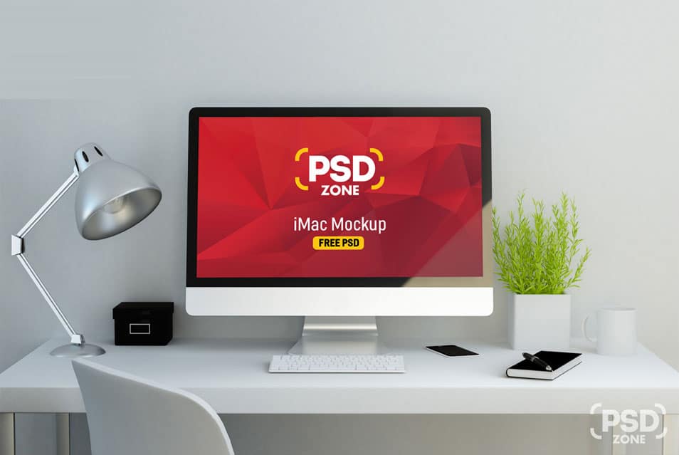 Free iMac Mockup PSD