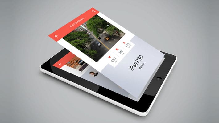 Free iPad PSD Mockup
