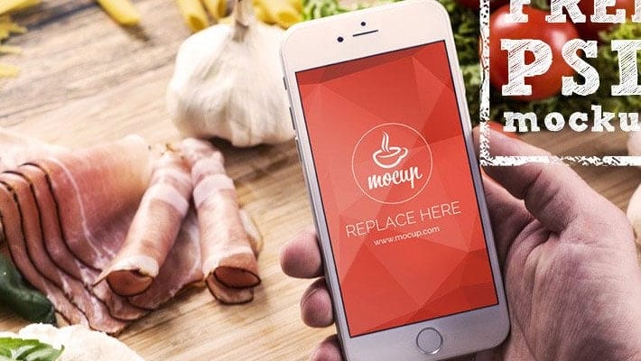 Free iPhone 6 Mockup Food