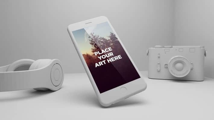 Free iPhone 6 Plus PSD Mockup
