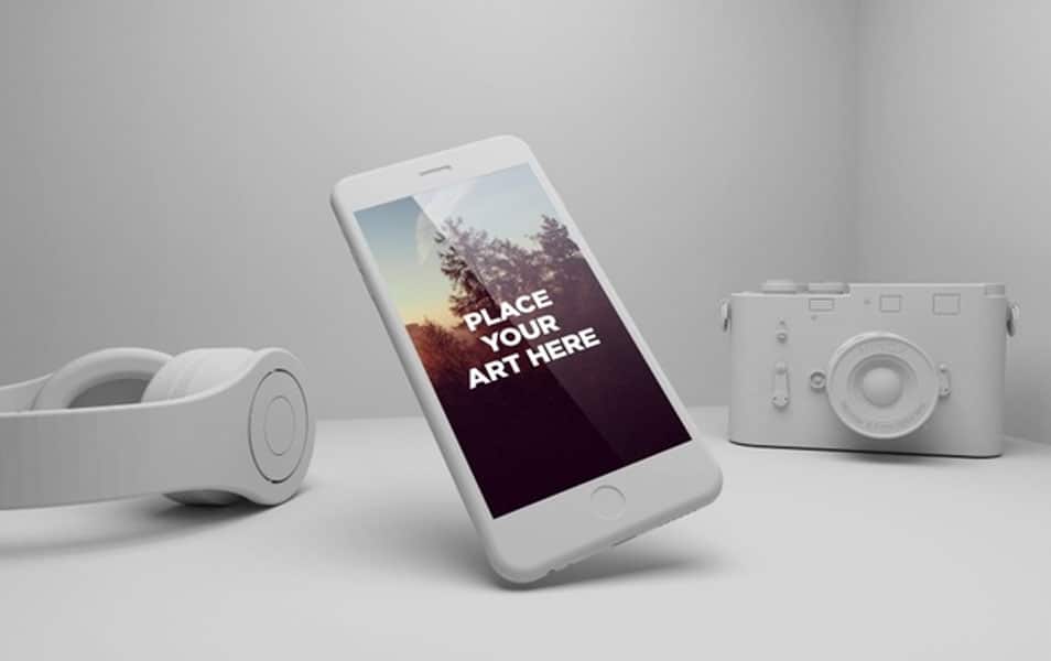 Free iPhone 6 Plus PSD Mockup